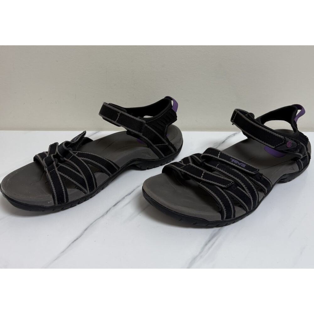 Teva Tirra 4266 Womens Hiking Sandals Black Purple Size 8.5 Outdoor Comfort - Picture 4 of 8